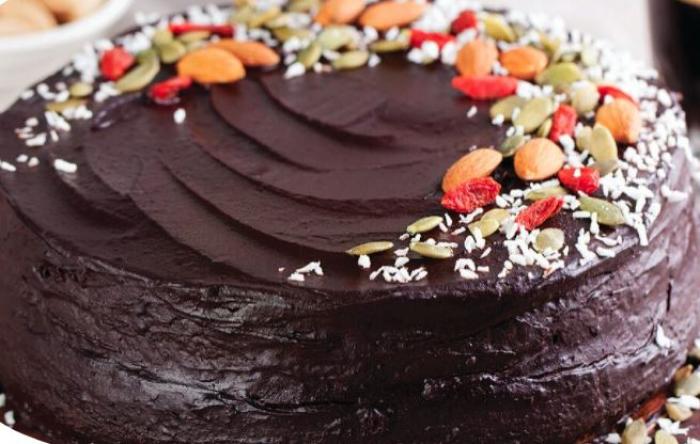 Delicious avocado chocolate cake