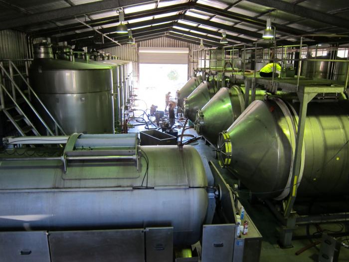 Inside our winery at McLaren Vale