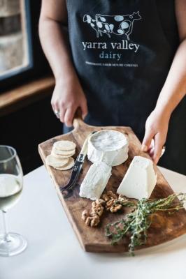 In the cheese shop: Our 100 year old milking shed is now a busy cheese shop on the farm