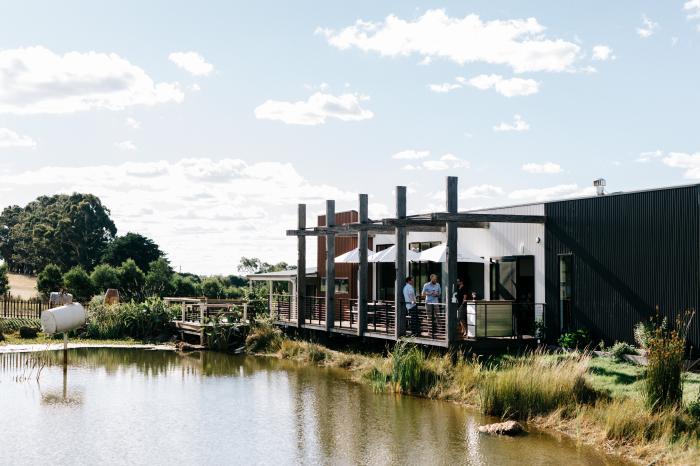 Passing Clouds: Enjoy the beautiful surroundings of the outdoor dining and cellar door area